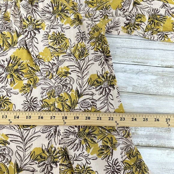 Anthropologie Daily Practice Mollie Tunic Floral Dress Boho Peasant Sleeve Large - Picture 13 of 16